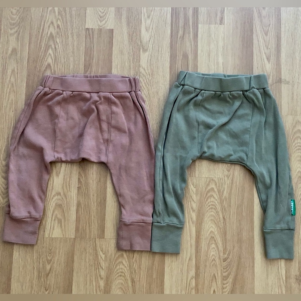 Size 12-18 months PARADE cotton harem pants x2